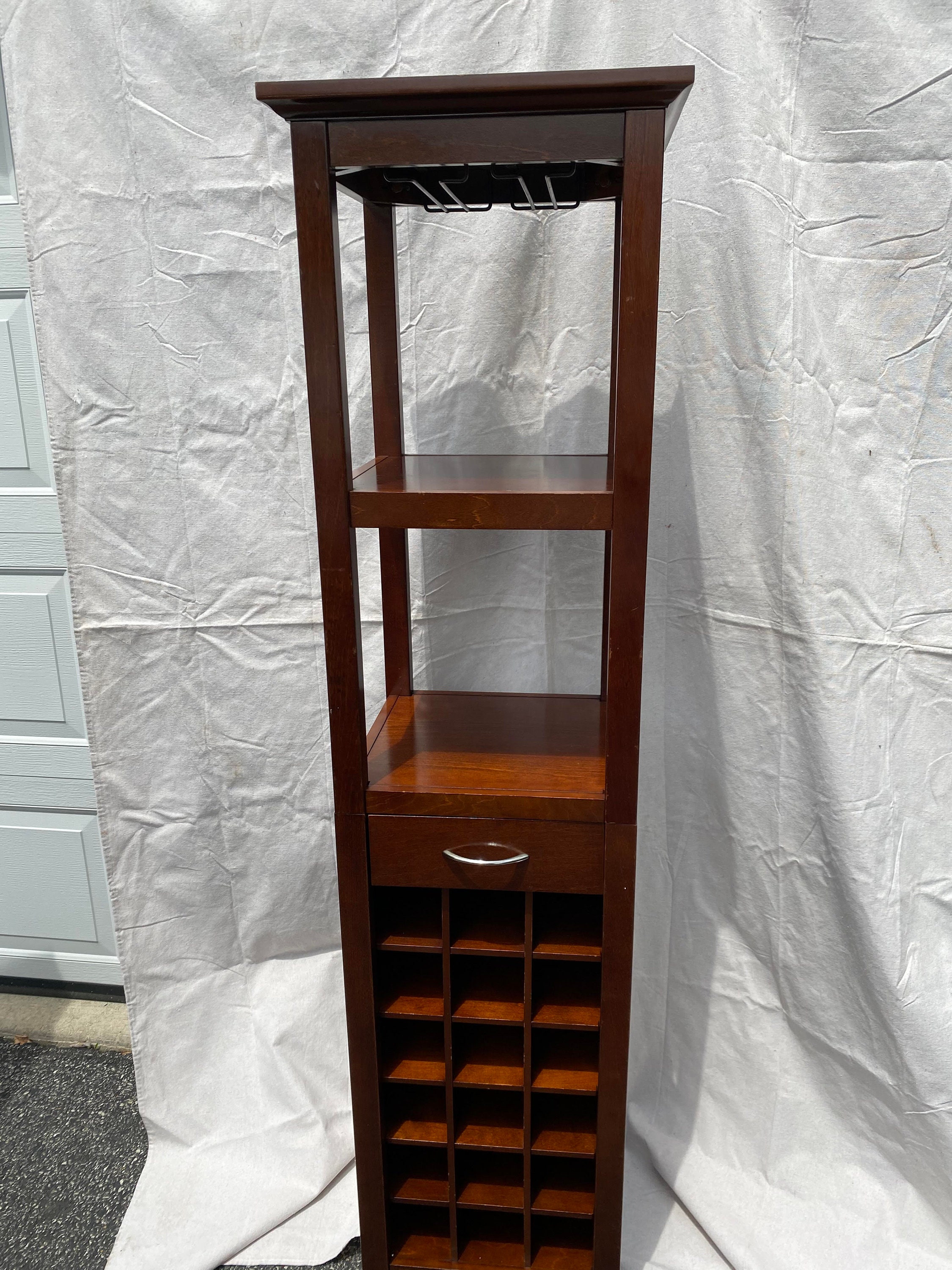 Crate and barrel madison wine tower sale