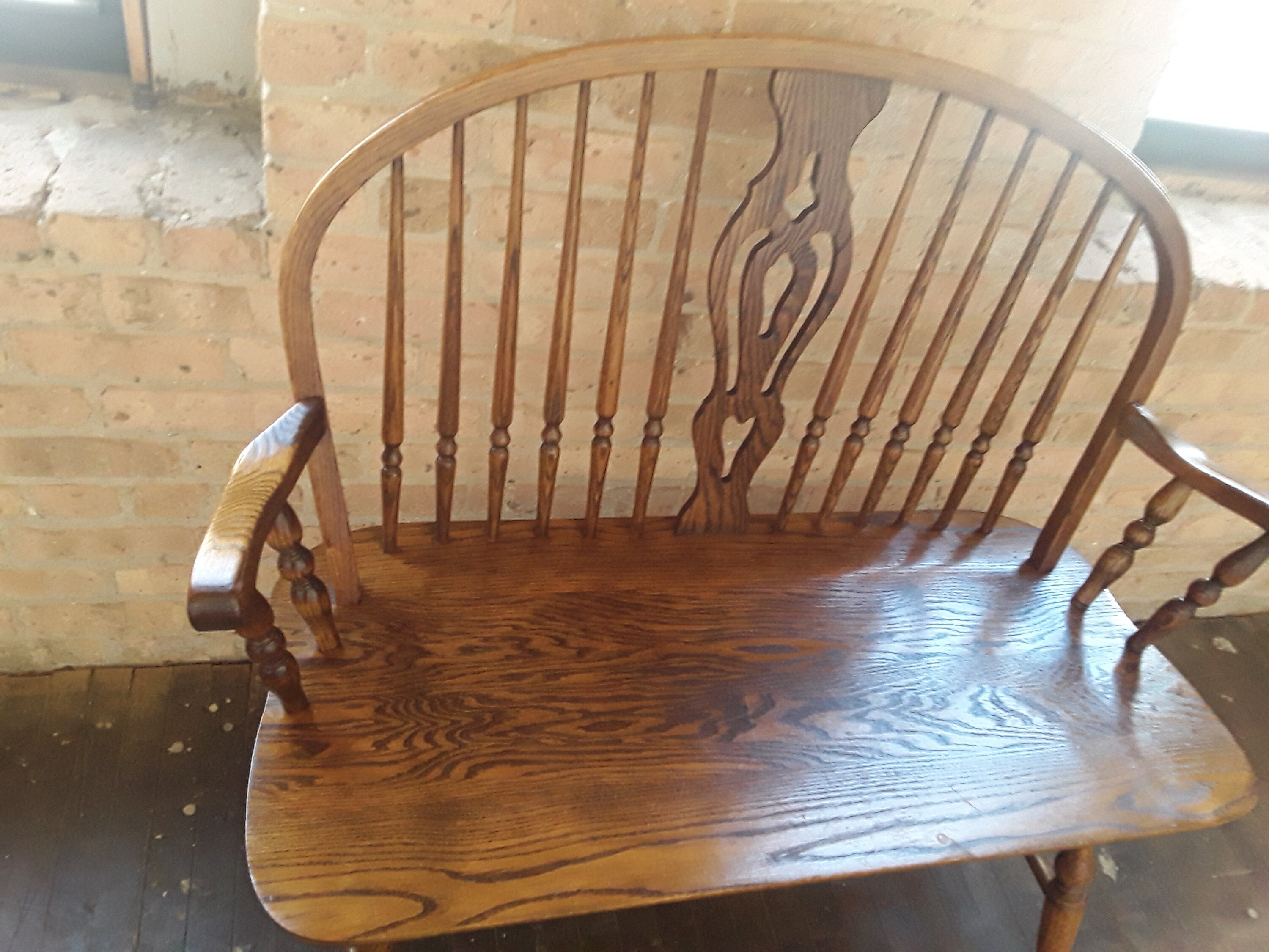 Rare Vintage Dinaire Furniture Bow Back Windsor Tiger Etsy