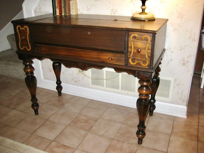 Victorian Mahogany Spinet Secretary Desk With Windsor Chair - Etsy