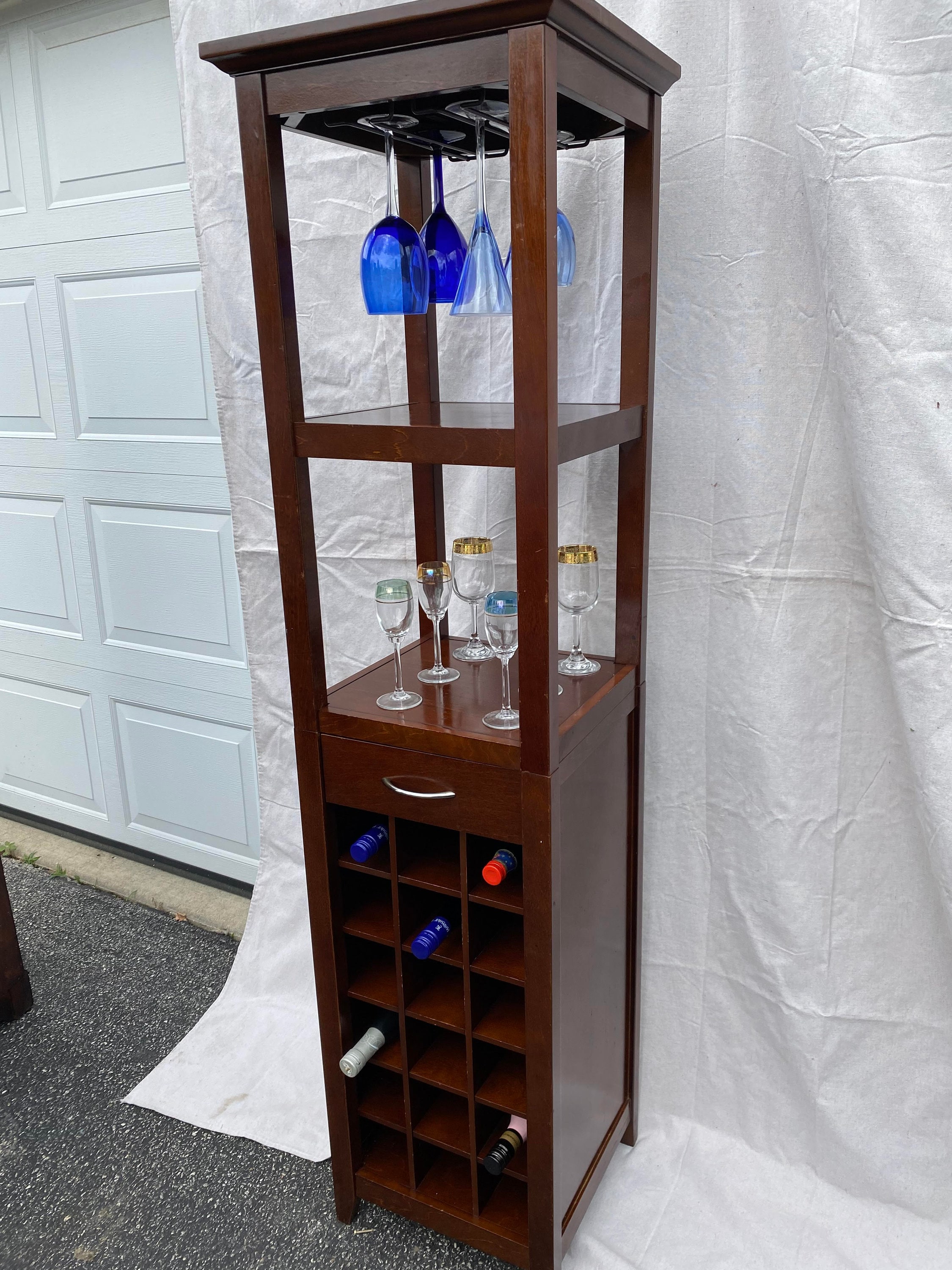 Tall sale alcohol cabinet