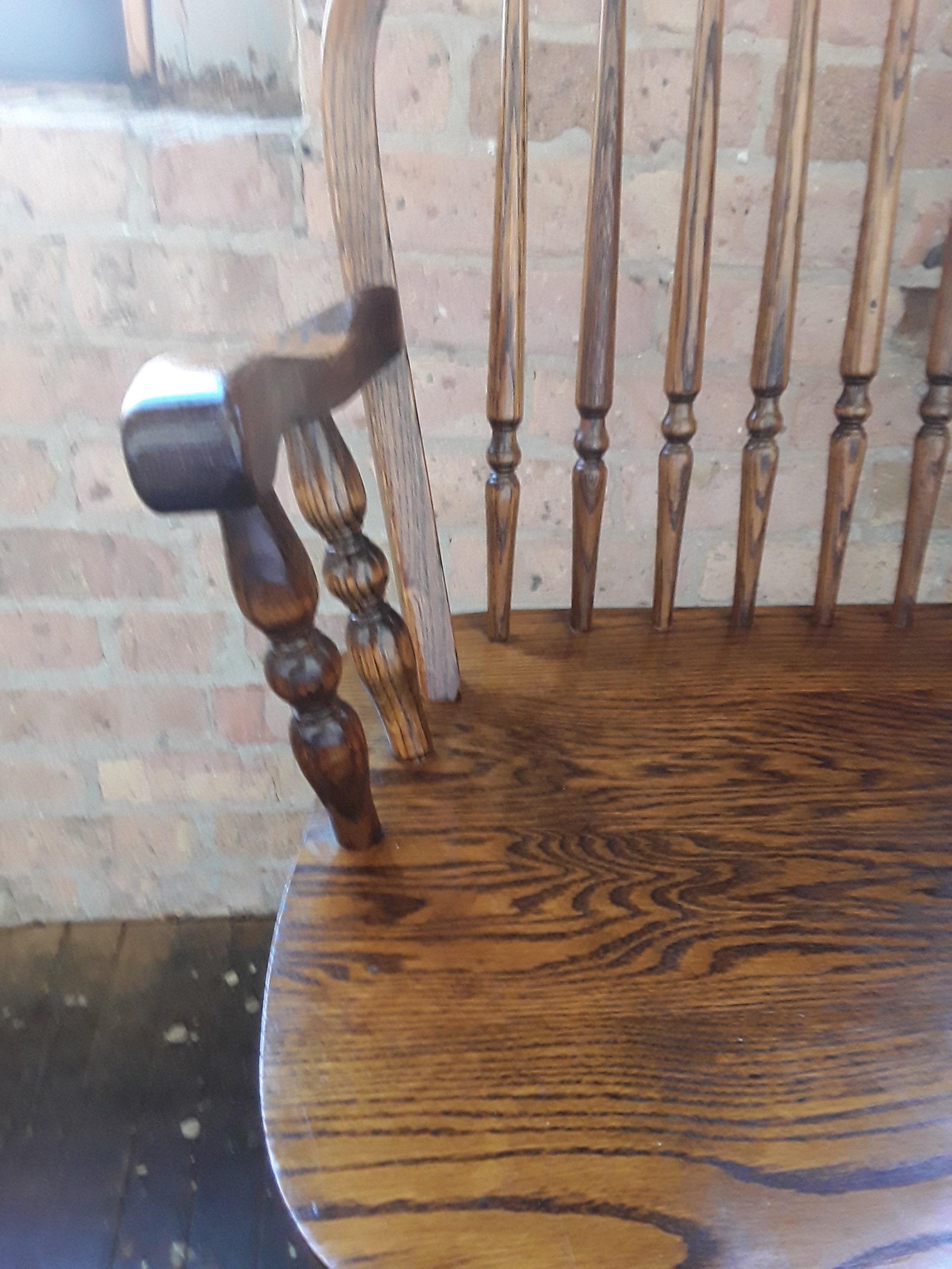 Rare Vintage Dinaire Furniture Bow Back Windsor Tiger Etsy