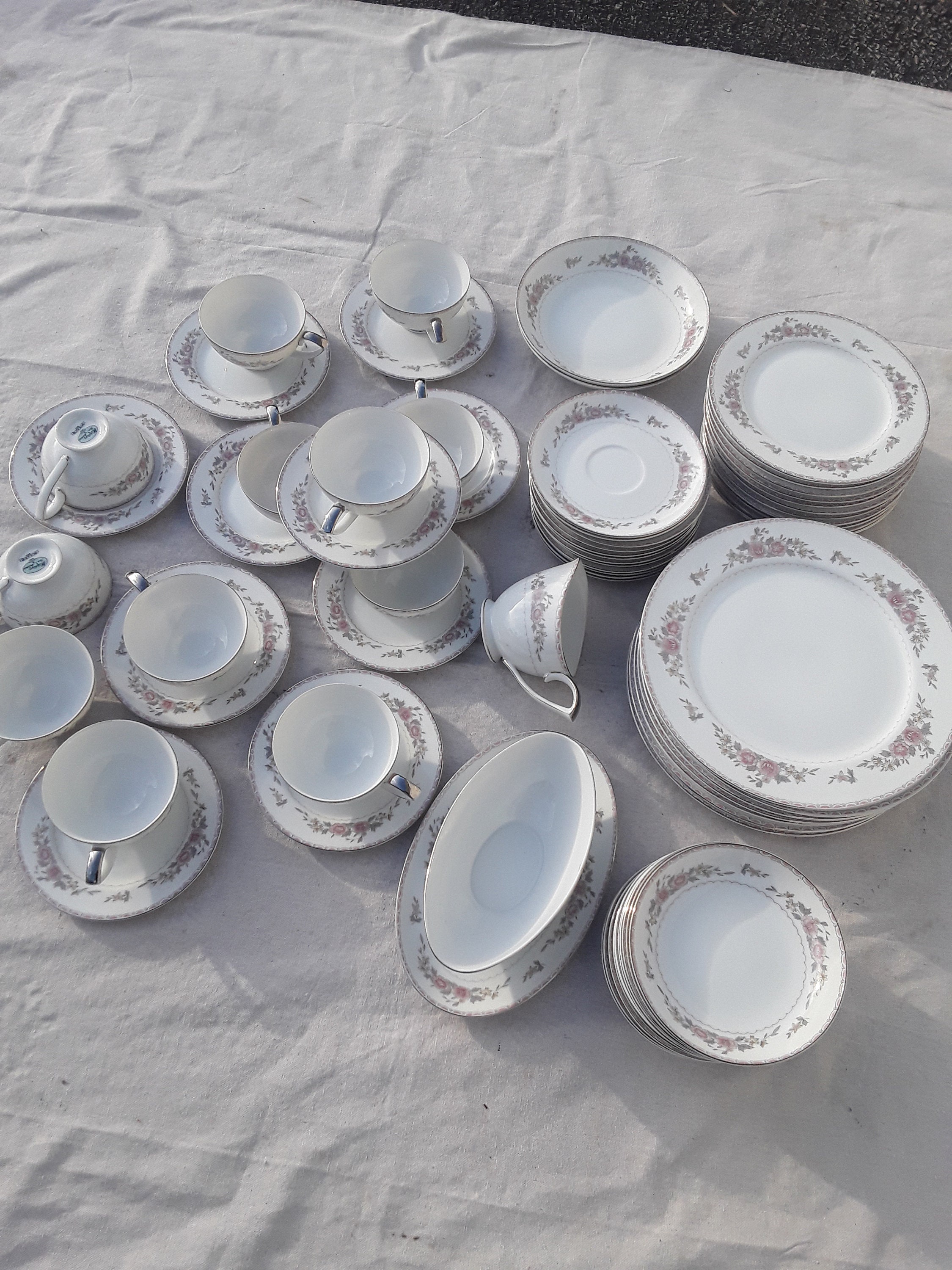 Vintage Mikasa Fine China Jyoto Mikado Dinnerware Set, 66