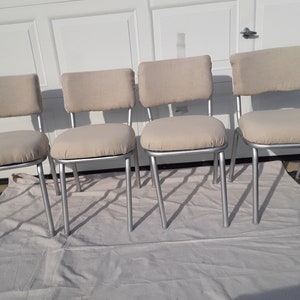 Vintage Chrome Howell Dining Chairs - Set of 4