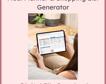 Planificador de comidas y generador de listas de compras - Archivo digital
