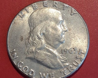 1963 US FRANKLIN Silver Half Dollar