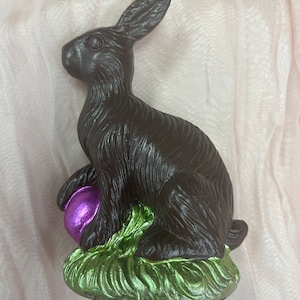 Faux Chocolate Rabbit Figurine