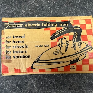 Vintage electric folding iron