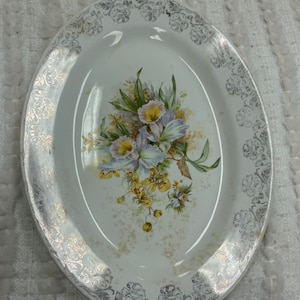 Vintage homer Laughlin floral platter