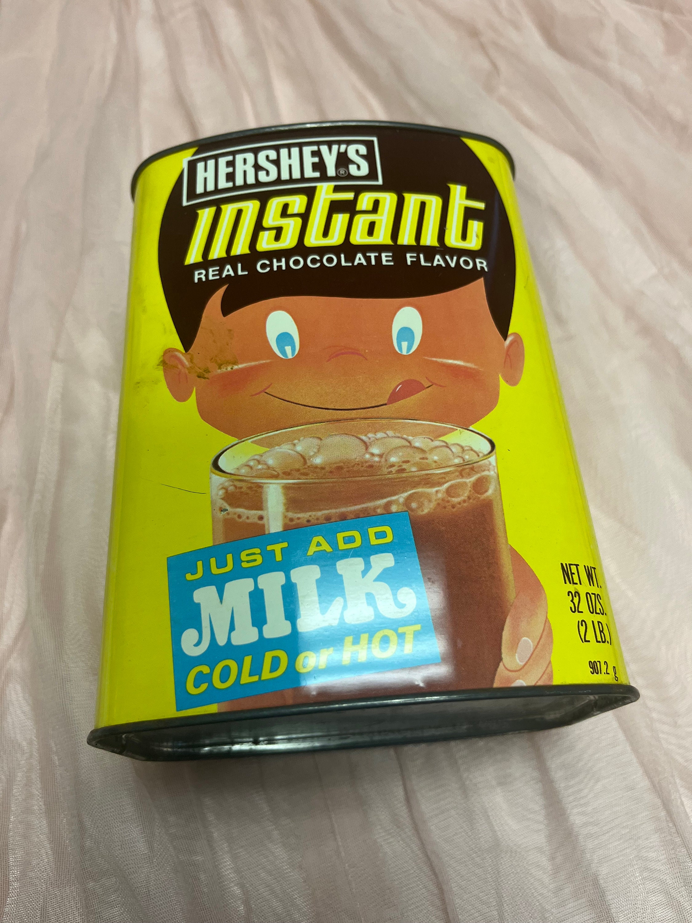 ハーシーズ　HERSHEY'S ミールトイ　チョコレート　ビンテージ 70s Vintage Hershey's Instant Real Chocolate Flavor 16 oz