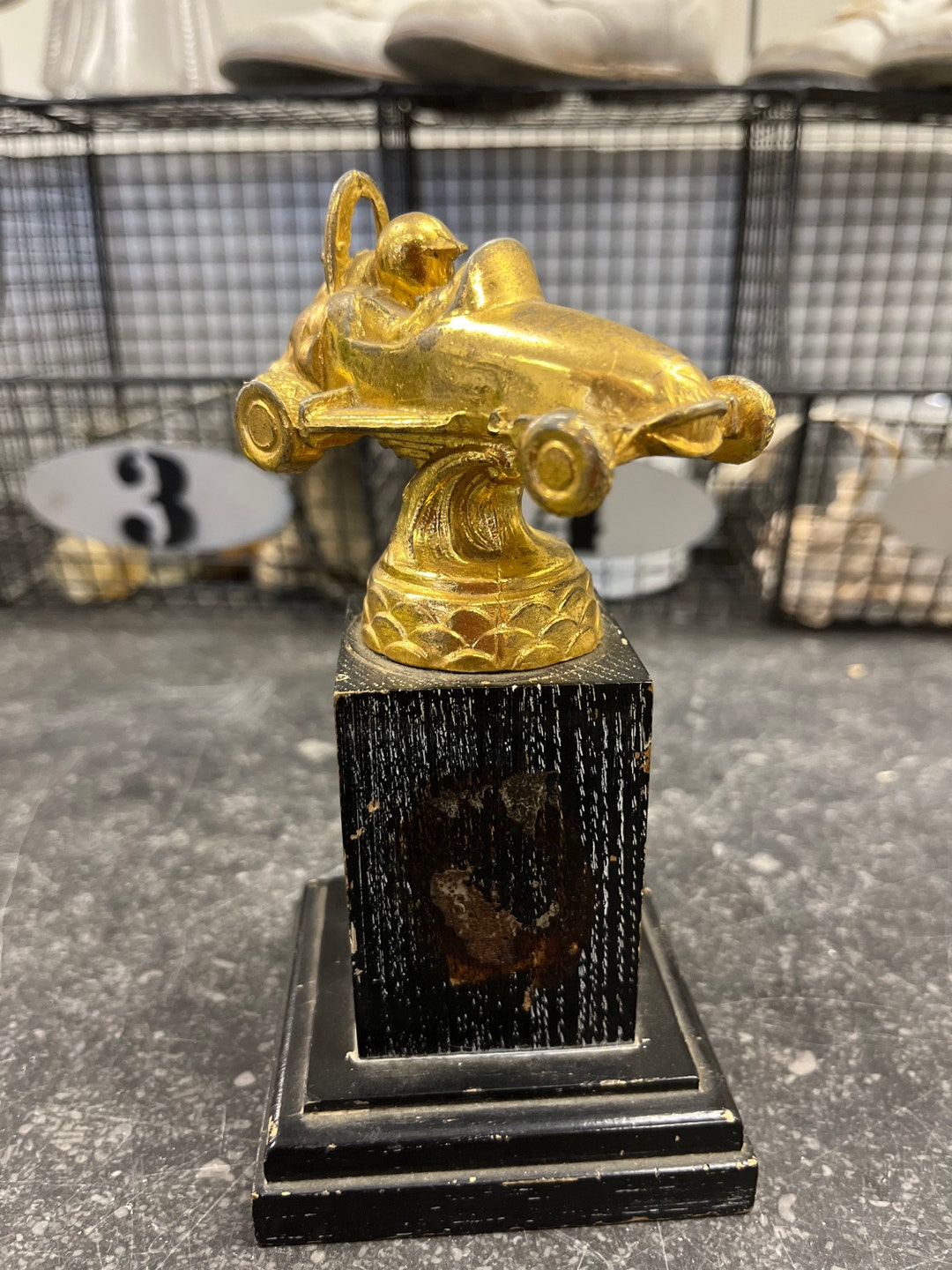 Vintage Auto Racing Trophy Cup - Etsy