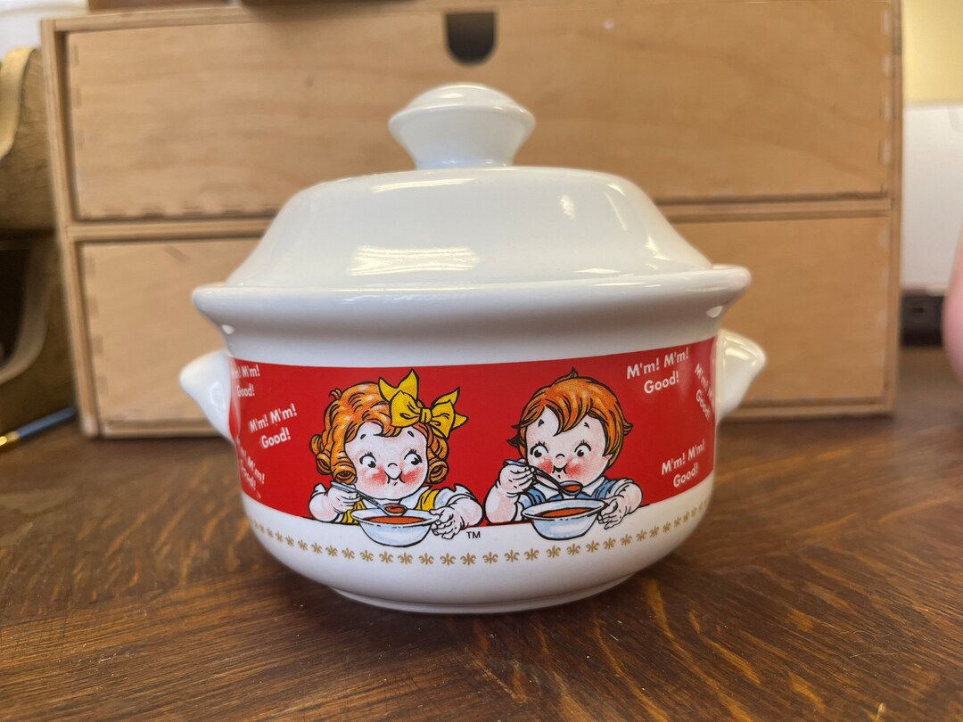 Campbells Soup Bowl With Lids 1998 Edition Kids Soup Bowl Etsy