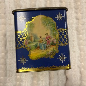 Vintage Royal Blue Tin