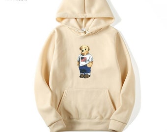 polo bear pullover hoodie