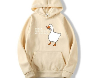 Hoodie Goose With Knife - Etsy
