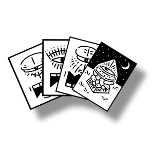 Stickers & Cards Collectable Variety Pack // Premium PVC - Etsy