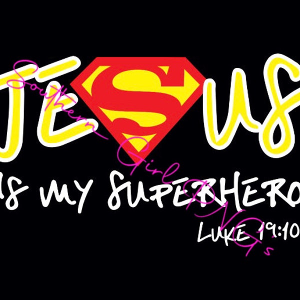 Jesus is My Superhero Svg - Etsy