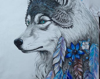 Bohemian Wolf Spirit Tee