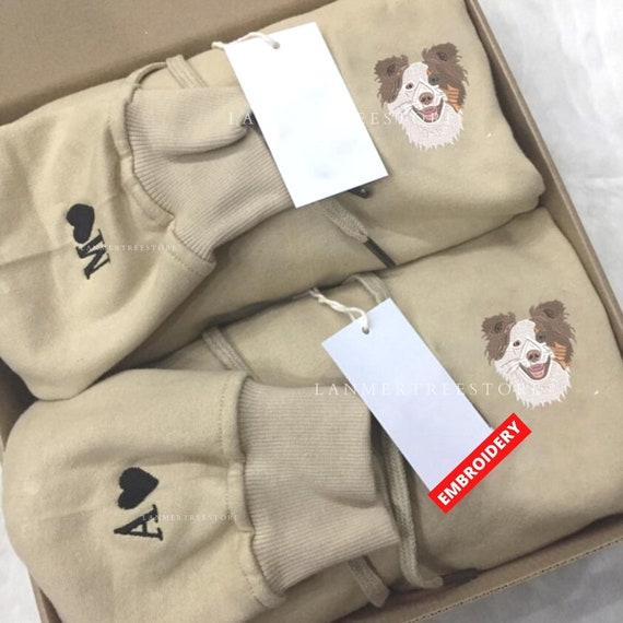 PERSONALIZED Custom EMBROIDERED Pet Sweatshirt Custom Dog Etsy