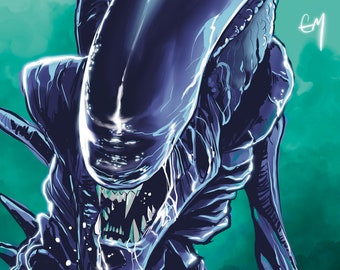 Xenomorph Queen Art - Etsy