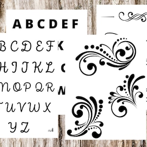 Cake Decorating Practice Sheets, Piping Buttercream or Royal Icing, Cookie and Cupcake Decorating, decorating class-Printable downloads
