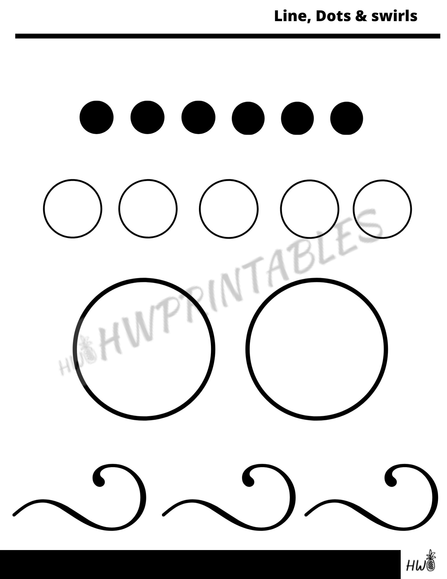 Cake Decorating Practice Sheets, Piping Buttercream or Royal Icing