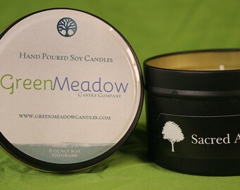 Sacred Amber Scent Soy Container Candle