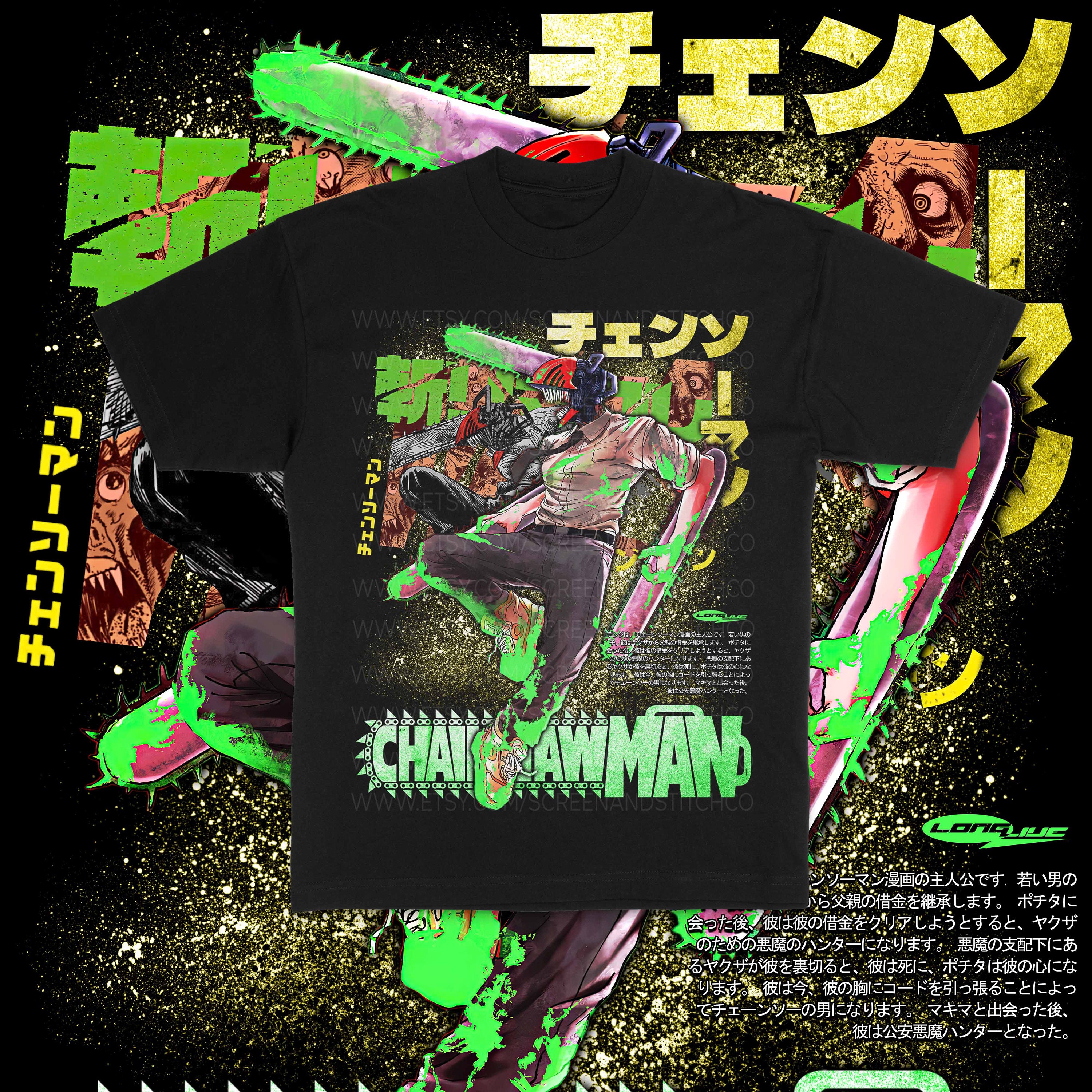 Discover Chainsaw Man Anime Manga T-Shirt