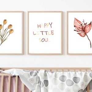 Set of 3 Nursery Prints, Gender Neutral wall Art, Bedroom Decor, Watercolour Rainbow, Sun & You Are My Sunshine Phrase DIGITAL DOWNLOAD