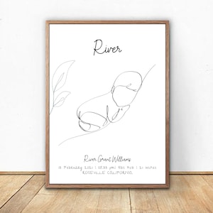 Póster Nacimiento / Póster Bebé Personalizado