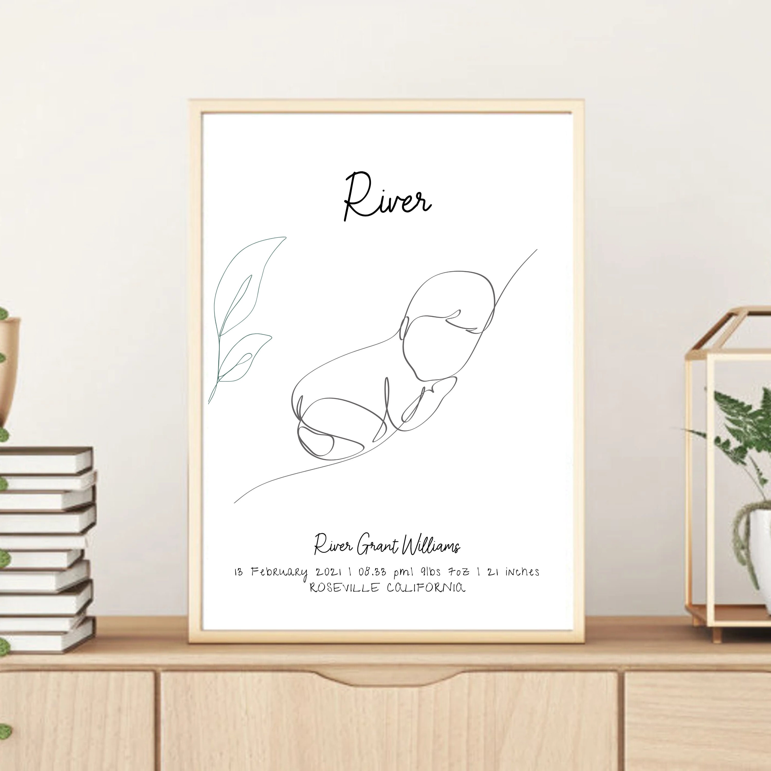 Birth Poster | Personalized Baby Poster - Etsy