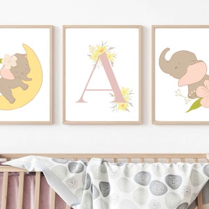 Dumbo Elephant Nursery Set of 3