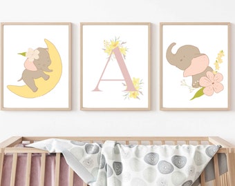 Dumbo Elephant Nursery Set of 3