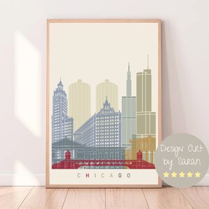 Chicago Tourist Gift en Cityscape