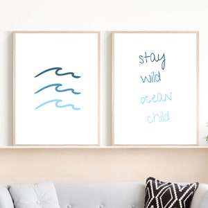 Ocean Nursery Decor Set of 2