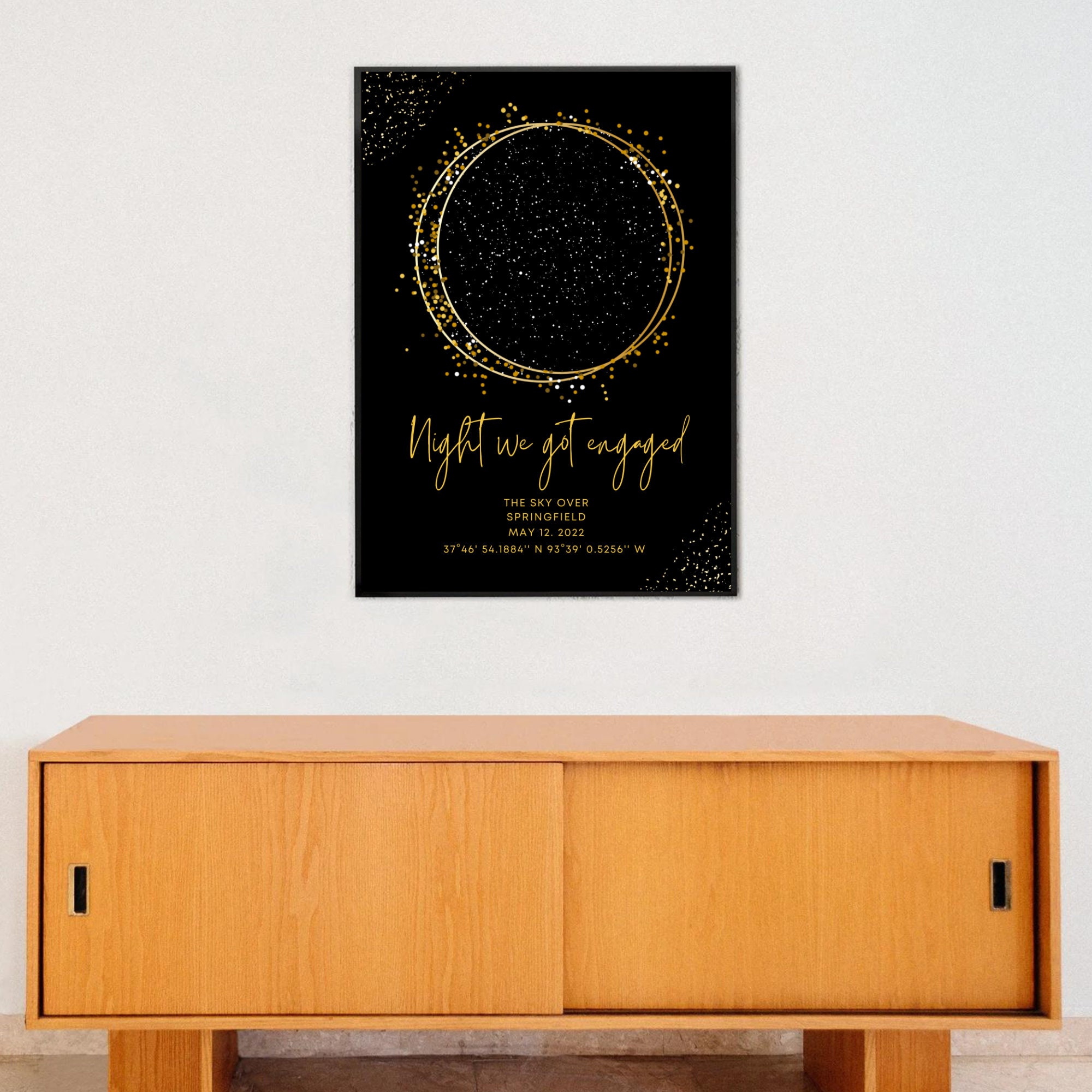 Twinkle Map Custom Star Map, Sky Night Map - Custom Celestial Constellation ...