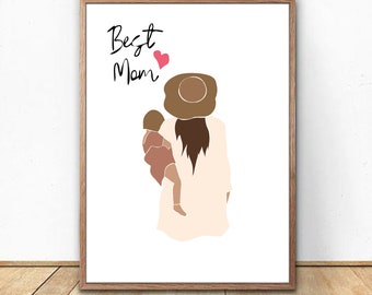 Mom Cartoon Print - Perfect Mother's Day Gift