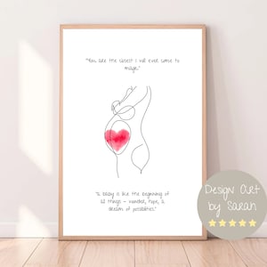 Regalo de embarazo / Estoy embarazada / Regalo de baby shower / Baby Reveal / Regalo para futuros padres