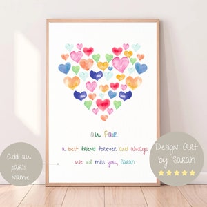 Cadeau d’adieu au pair, cadeau au pair de départ, impression de remerciement au pair, cadeau de nounou, cadeau Au Pair personnalisé, téléchargement numérique instantané