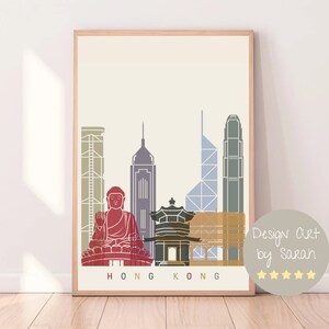 Hong Kong Cityscape and City Map