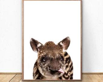 Funny tapir Animal Print