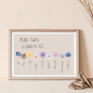 Einzigartiges Geschenk für Tante | Digitaler Download