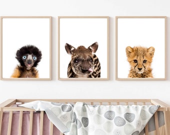 Cheetah Woodland Nursery Set