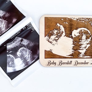 Sonogram Keepsake, Baby Ultrasound, Pregnancy Announcement, Nursery Decor, 3D Ultrasound, Pregnancy, Personalized gift for Mom Grandparents