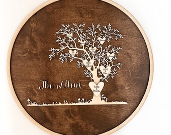 Family Tree | Grandmother Gift | Great Grandma Gift | Mother's Day | Personalized Family Heirloom | Keepsake Present | Grandfather Gift