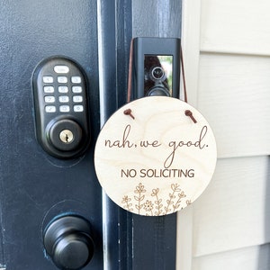 Please Do Not Knock Sign-Sleeping Baby Sign-Dogs Will Bark Sign-Doorbell Sign-No Soliciting Wood Sign