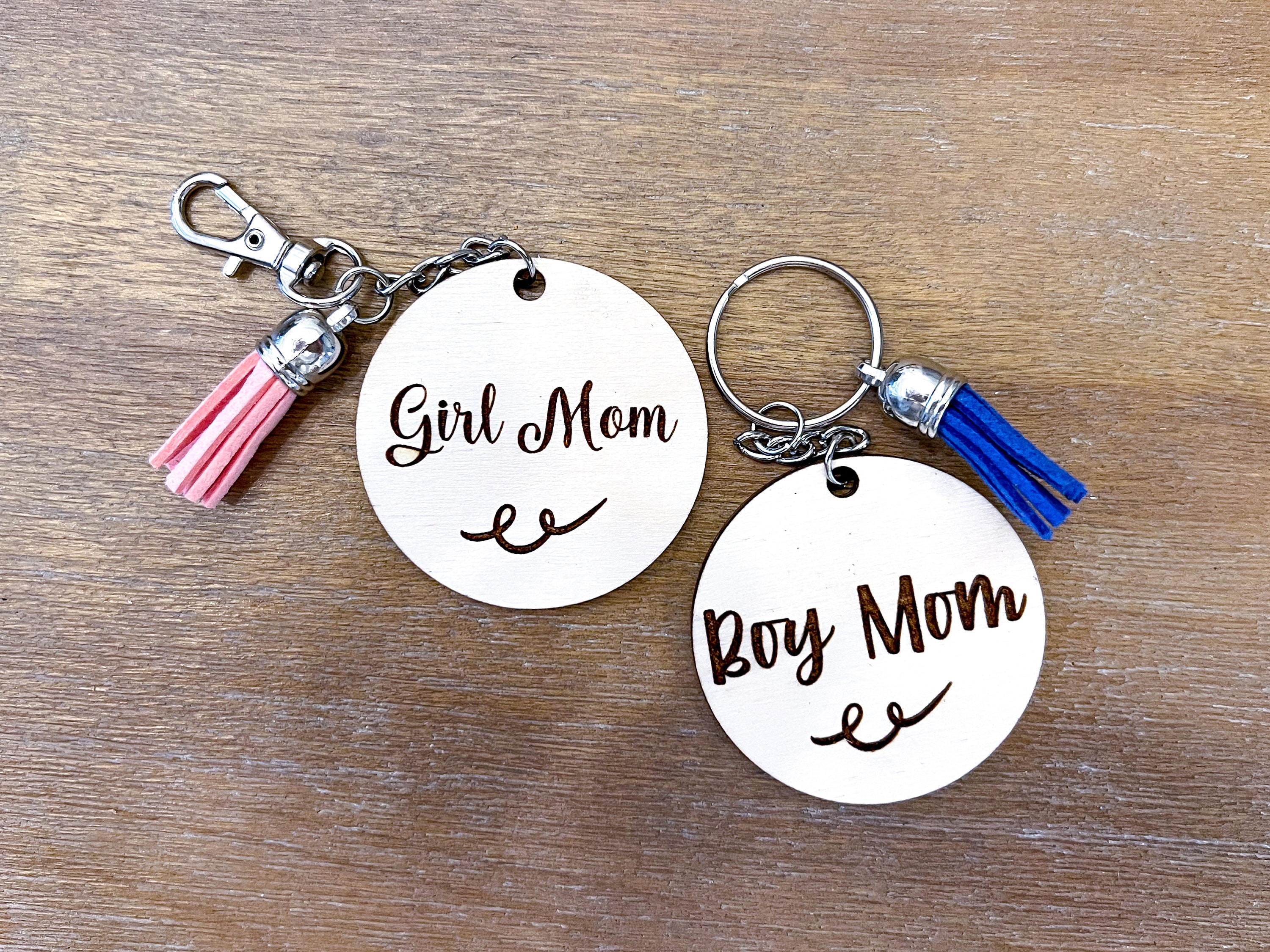 CharlotteBirchCo Mother's Day Key Chain | Gift for Mom | Personalized Gift for Her | Key Ring | Custom Grandma Gift | Nana | Mimi | Mama | Boy Mom | Girl Mom