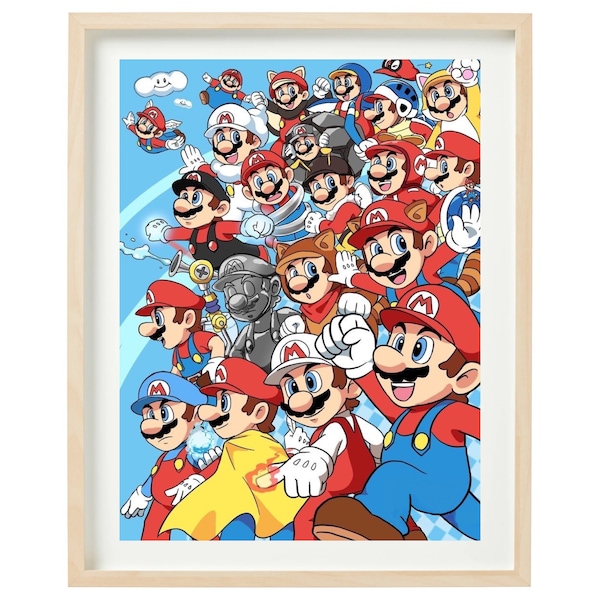 Wszystko Super Mario Mashup Cross Stitch