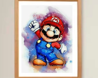 Pose de Super Mario en punto de cruz