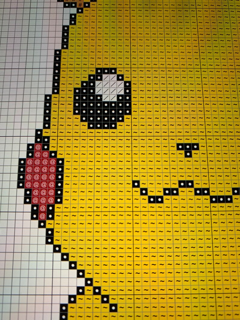 Pikachu Pokémon Cross Stitch Pattern Etsy