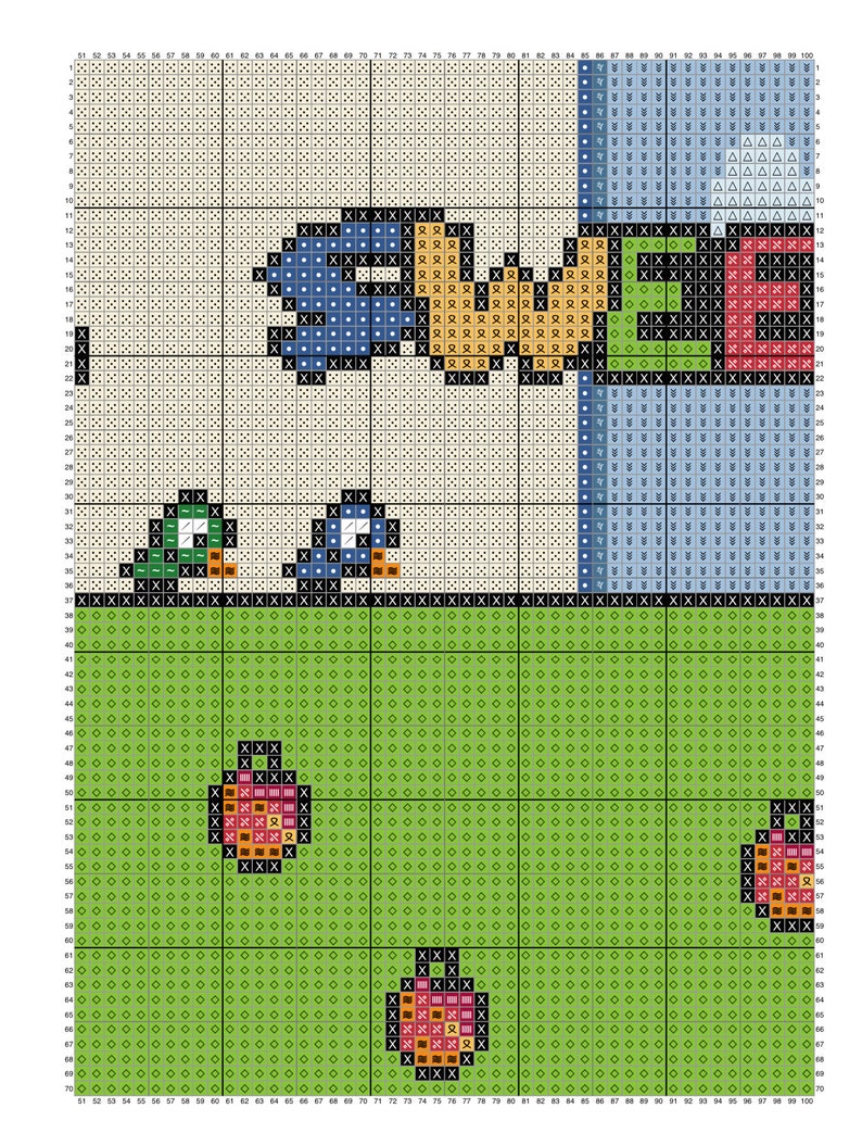 Yoshi Home Sweet Home Cross Stitch Etsy